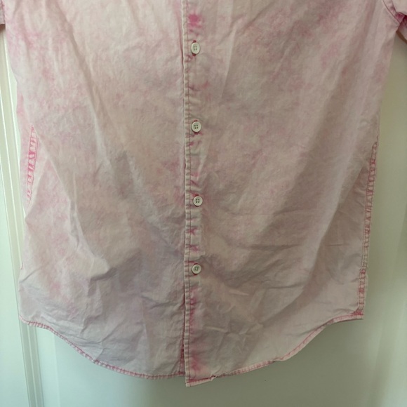 Original Use Men's Pink Short Sleeve Button Down Shirt - Picture 4 of 11